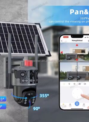 Caméra de surveillance avec panneau solaire 4G et wifi waterproof